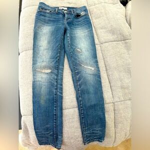 Madewell distressed skinny jeans size 26